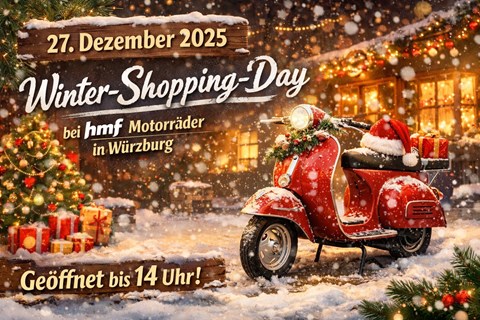 hmf Motorräder GmbH-News: Winter-Shopping-Day bei hmf