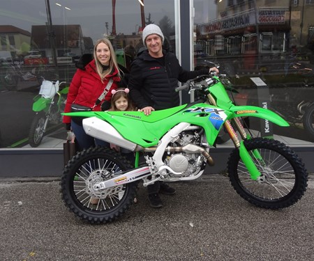 Übergabe einer Kawasaki KX 250!