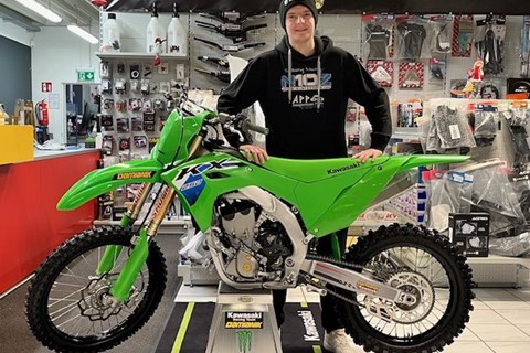 Zweirad Damianik-News: Michael und seine neue Kawasaki KX 250!
