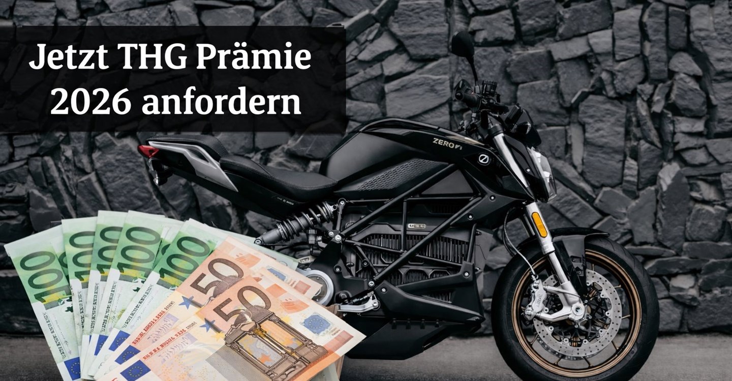 THG-Prämie 2026 für e-Motorräder!