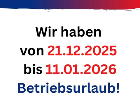 Motorrad Klug GmbH-News: Betriebsurlaub