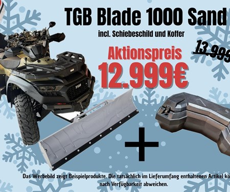 Winteraktion TGB BLADE1000 + Schiebeschild + Koffer