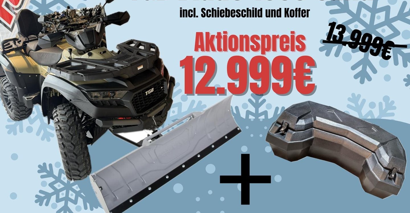 Winteraktion TGB BLADE1000 + Schiebeschild + Koffer