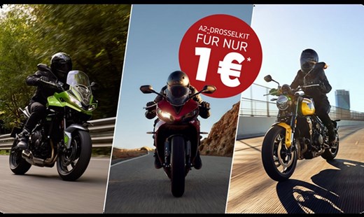 1 € für Triumph A2/35kW Drosselkits