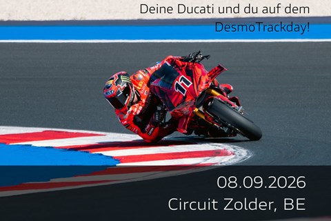 Ducati Düsseldorf-News: DesmoTrackday Zolder 2026