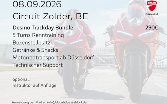DesmoTrackday Zolder 2026 - Bild 2