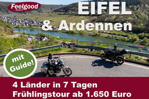 Feelgood Reisen GmbH-News: Eifel & Ardennen – Motorradtour im Herzen Europas