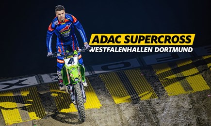 SX Dortmund Kawasaki Pfeil Luke Clout Deutscher Supercross-Vize-Champion