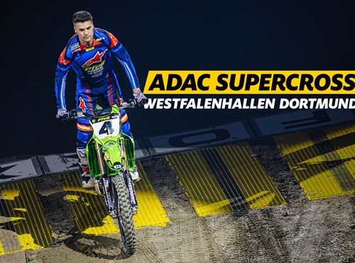 SX Dortmund Kawasaki Pfeil Luke Clout Deutscher Supercross-Vize-Champion