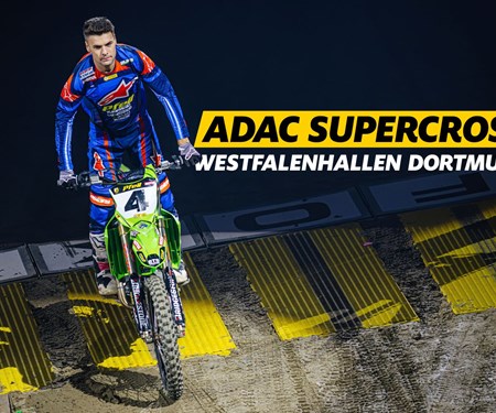 SX Dortmund Kawasaki Pfeil Luke Clout Deutscher Supercross-Vize-Champion