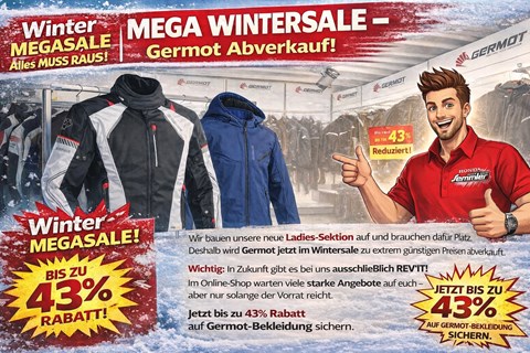 Honda Semmler GbR-News: Honda Semmler - Ausverkauf von Germot Bekleidung !