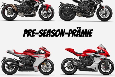 Road Star Motorcycles GmbH-News: MV AGUSTA Pre Season Prämie
