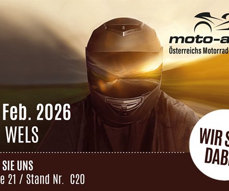 Besuchen Sie uns auf der Moto-Austria 2026