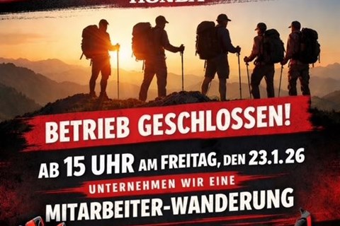 Motorradtechnik Siegerland-News: Freitag Nachmittag geschlossen!