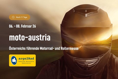 SW Moto GmbH-News: Motorradmesse Moto Austria - 6.2.-8.2.2026