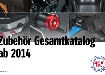 Suzuki Zubehör Gesamtkatalog für alle Modelle ab 2014 