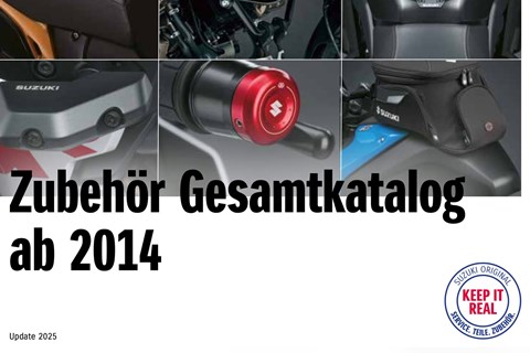 Motorradzentrum FFB GmbH-News: Suzuki Zubehör Gesamtkatalog für alle Modelle ab 2014 
