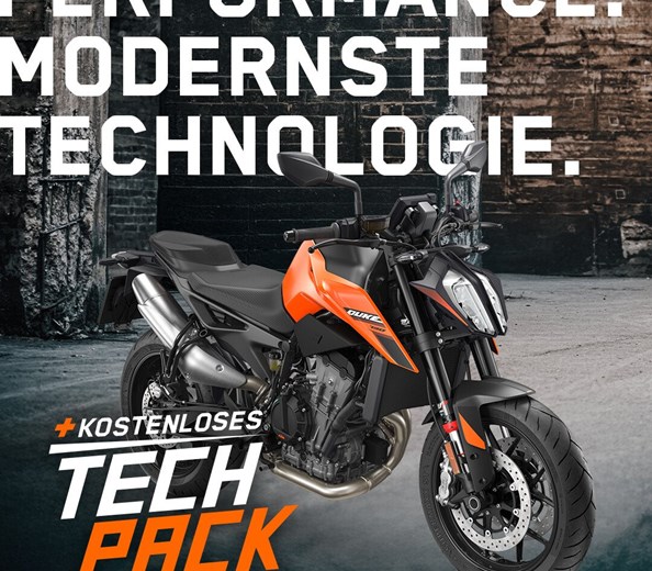 Tech-Pack-Aktion 
Tech-Pack-Aktion
• 790 ADVENTURE (MY24–MY26)
• 890 ADVENTURE (MY24)
• 890 ADVENTURE R (MY24–MY25)
• 790 DUKE (MY24–MY26)