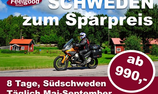 Motorradtouren Schweden – ab 990 Euro