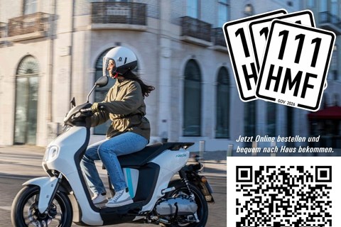 hmf Motorräder GmbH-News: Versicherungskennzeichen 2026 - jetzt bequem nach Hause liefern lassen.