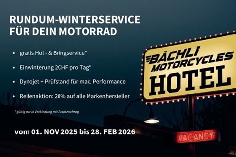 Bächli Motorcycles-News: Rundum-Winterservice für dein Motorrad