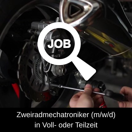 Gesucht: Zweiradmechatroniker (m/w/d) Voll- od. Teilzeit Schrauben ist für dich mehr als nur ein Job – es ist dein Ding? Dann suchst du nicht einfach irgendeine Werkstatt, sondern ein Team, das deine Begeisterung teilt. 

Für unser erfolgreiches und wachsendes Familienunternehmen suchen wir zur Verstärkung unseres Teams zum nächstmöglichen Zeitpunkt einen Zweiradmechatroniker/in (m/w/d) Fachrichtung Motorradtechnik in Voll- oder Teilzeit. 