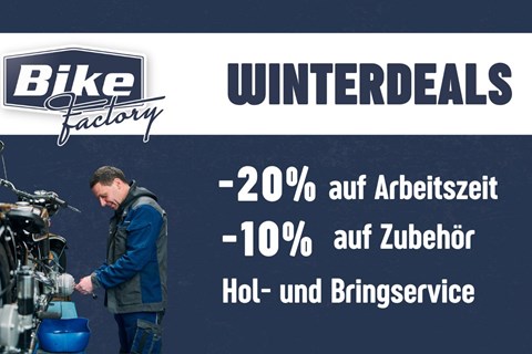 Bike Factory Motorradhandels GmbH-News: Werkstatt WINTERDEALS!