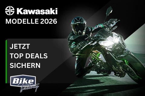 Bike Factory Motorradhandels GmbH-News: Kawasaki 2026er Modelle lagernd!