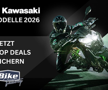 Kawasaki 2026er Modelle lagernd!