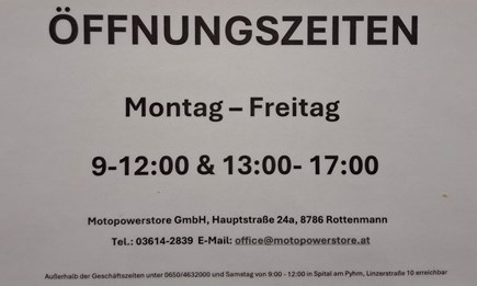 Öffnungszeiten ab März!