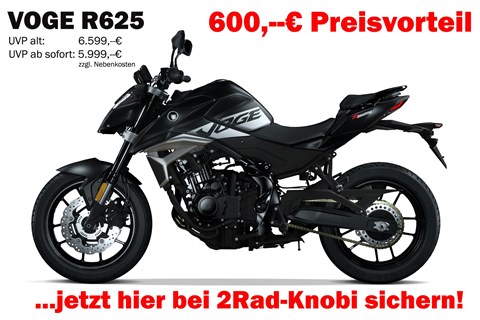 2Rad-Knoblauch-News: 600,--€ Preisnachlass für VOGE R625