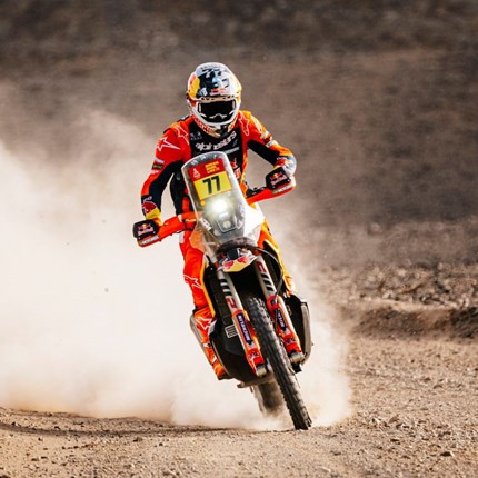 LUCIANO BENAVIDES LEADS HOME A KTM ONE-TWO WITH STAGE SEVEN VICTORY Red Bull KTM Factory Racing’s  Luciano Benavides  has won stage seven of the 2026 Dakar Rally – his second stage win of the ev ... Next >>