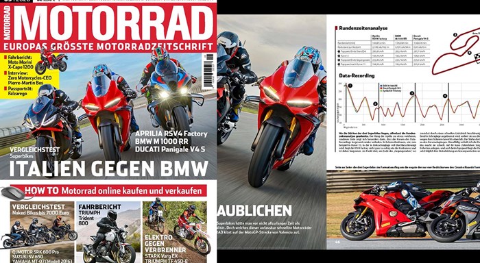 Ducati Panigale V4 S gewinnt Superbike-Vergleichstest