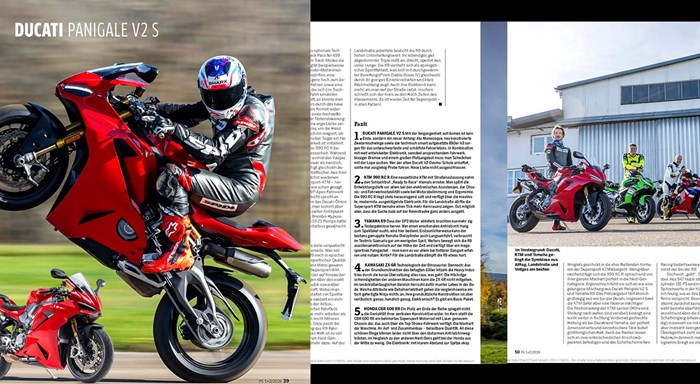 Ducati Panigale V2 S überzeugt im Vergleichstest