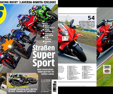 Ducati Panigale V4 S gewinnt Supertest