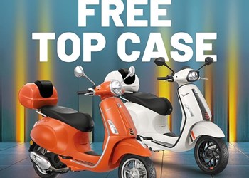 Gratis Top Case beim Kauf einer Vespa Primavera oder Sprint bis 30.04.2026