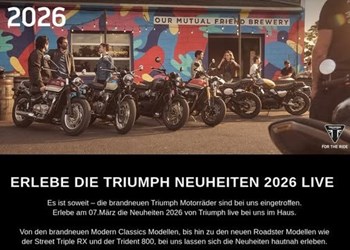 Triumph Neuheiten 2026
