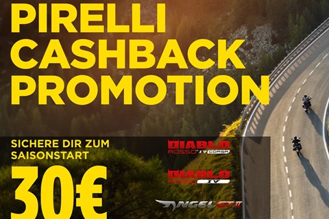 MotoPowerStore GmbH-News: Pirelli Cashback Promotion