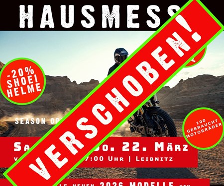 Hausmesse - verschoben!