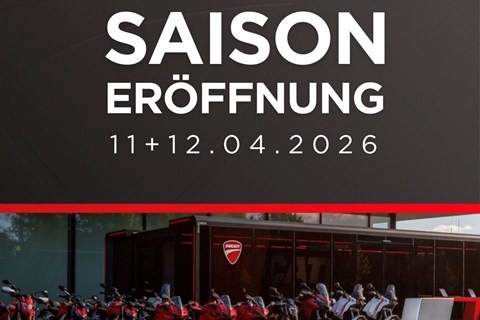 Zweirad Meggle GmbH & Co. KG-News: 11.+12. APRIL 2026: SAISON ERÖFFNUNG: DUCATI TESTRIDE ROADSHOW + KAWASAKI DRACHENFEST