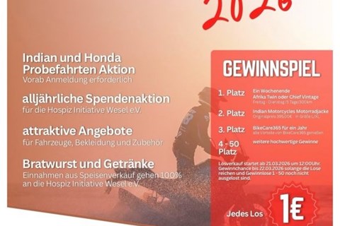 Motorrad Zentrum Niederrhein GmbH & Co.KG-News: SAISONERÖFFNUNG am 21. und 22. März