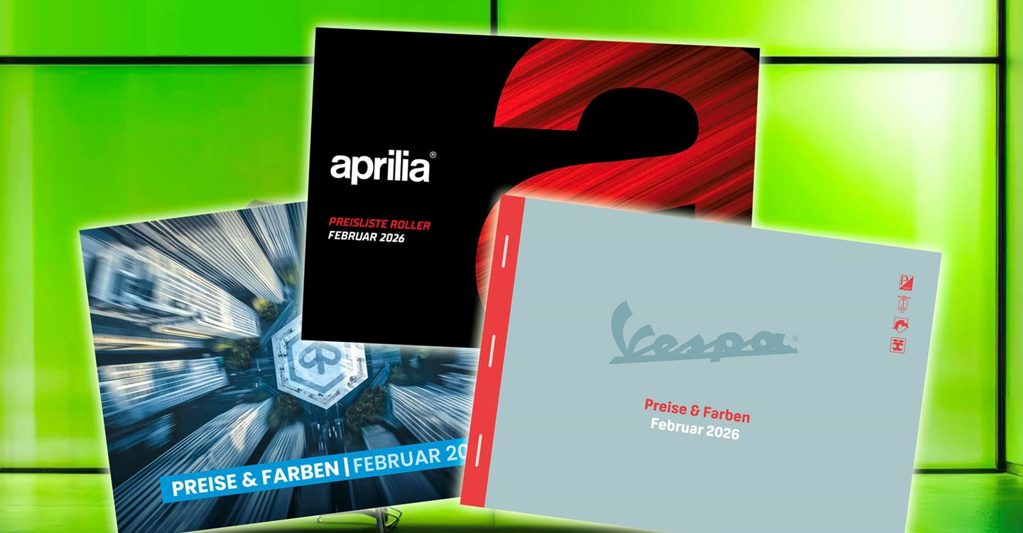 Preislisten & Farben Vespa, Piaggio und Aprilia