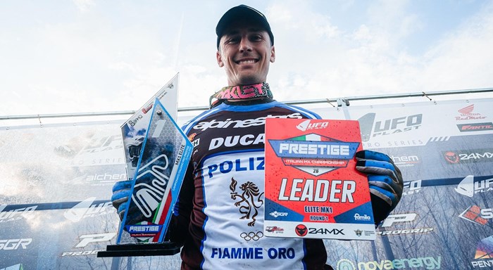 MX1 in Ottobanio: Lupino holt auf der Desmo450 MX den ersten Sieg