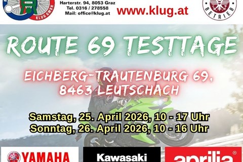 Motorrad Klug GmbH-News: Route 69 2026