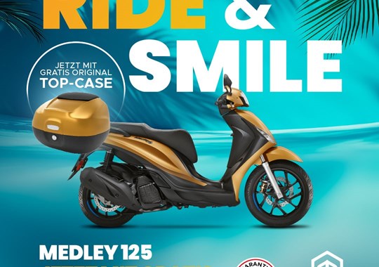 NEWS Gratis Topcase zur Piaggio Medley 125