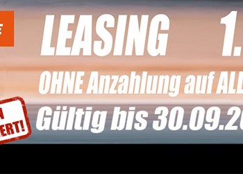 1.99% Leasing Angebot OHNE Anzahlung, auf ALLE KTM Modelle (verlängert bis 30. Sept 2026)