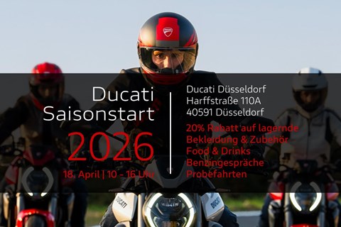 Ducati Düsseldorf-News: Saisonstart 2026 bei Ducati Düsseldorf
