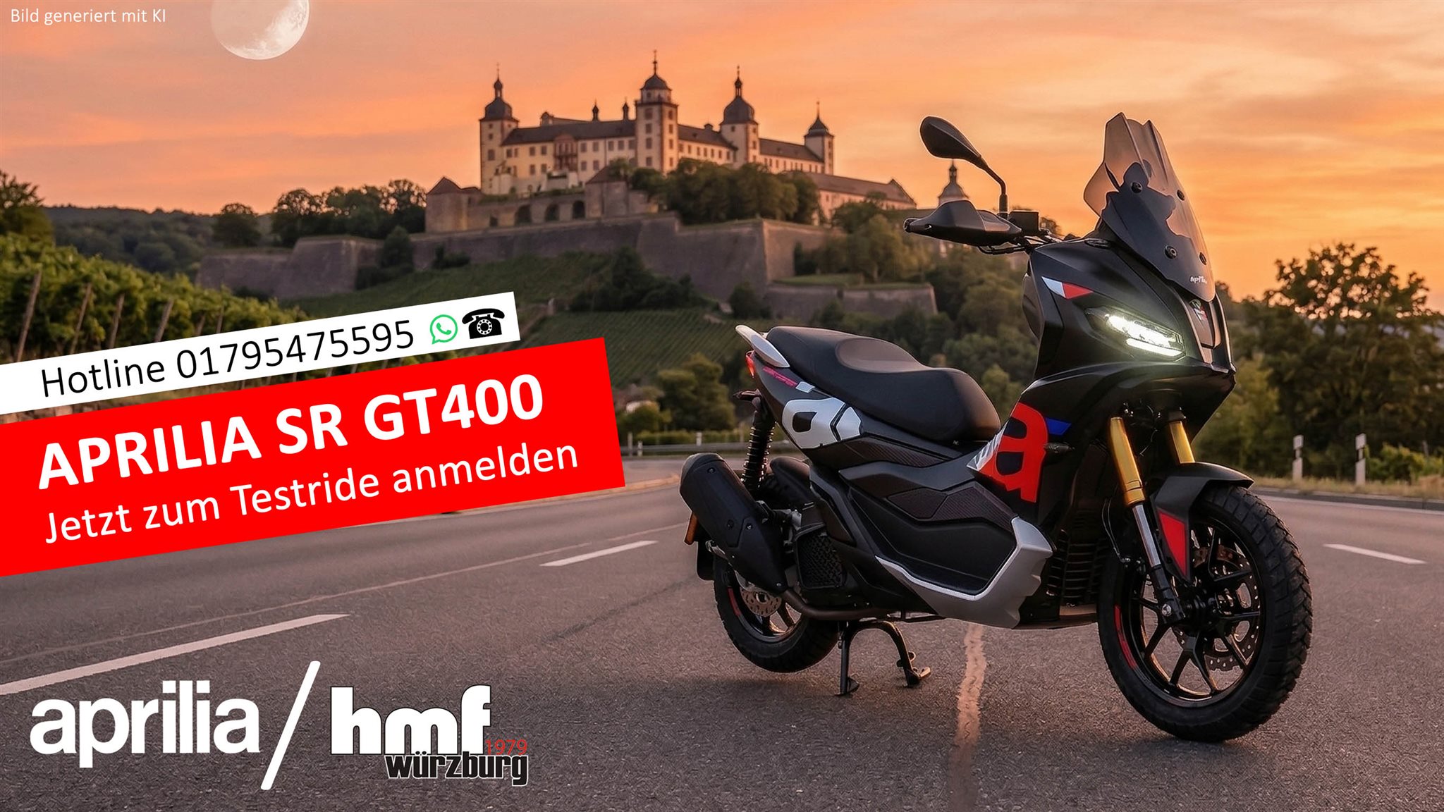 Aprilia SR GT400 Probefahrt - jetzt anmelden!