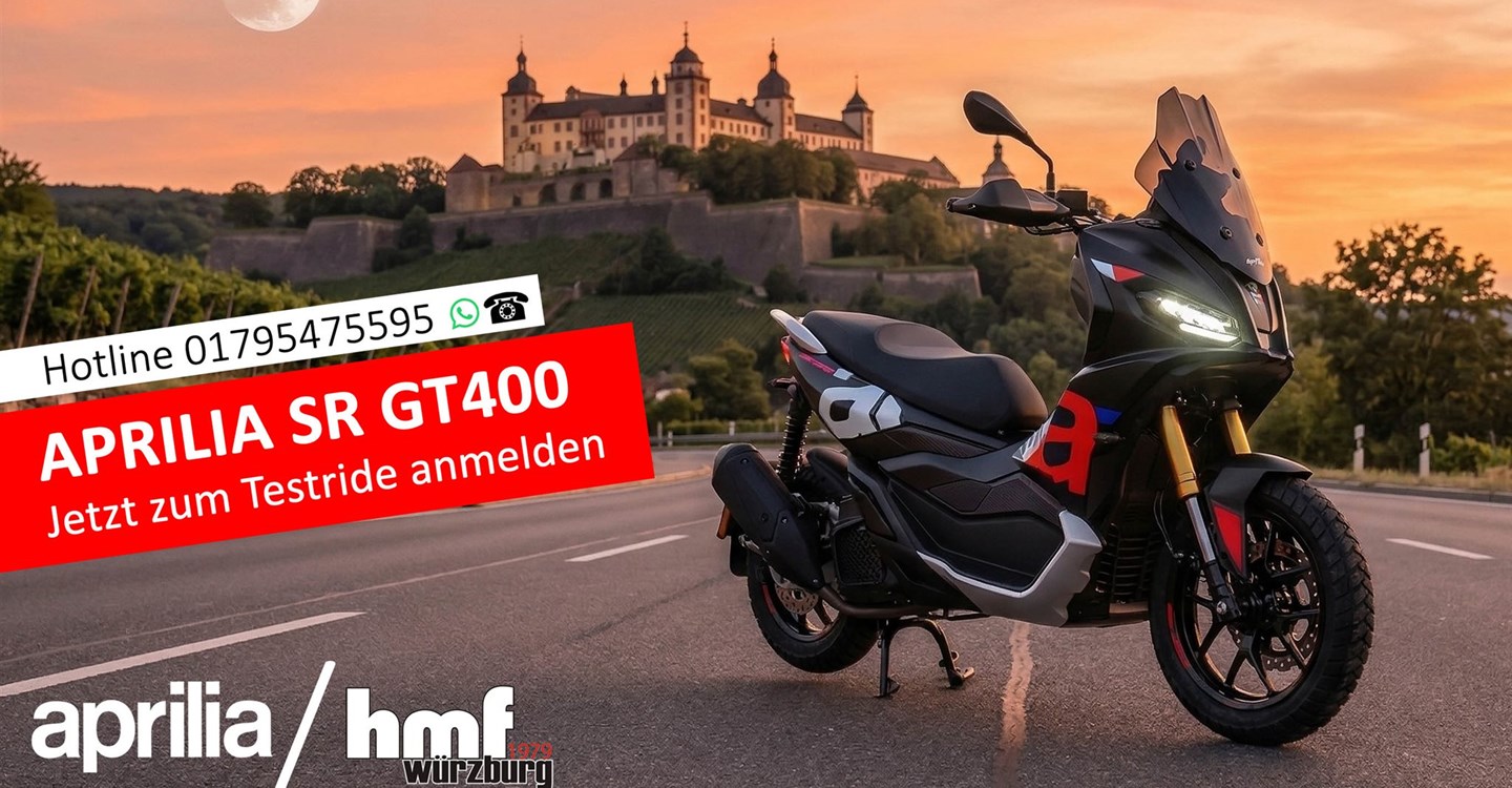 Aprilia SR GT400 Probefahrt - jetzt anmelden!