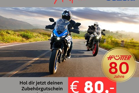 HÜTTER GesmbH-News: Suzuki € 80,- Zubehörgutschein zu deiner neuen Suzuki! 